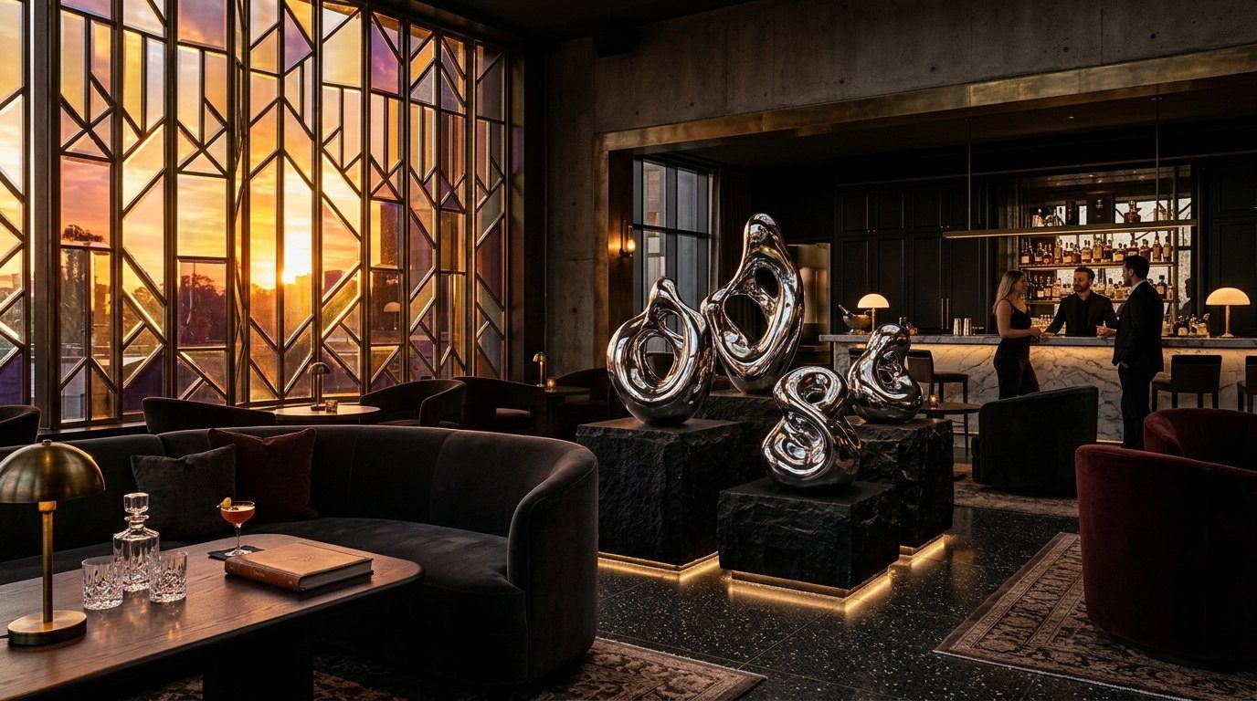 Obsidian & Bronze Lounge - Exclusive Member Club Mayfair